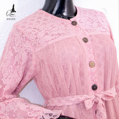 GAMIS OZIAS BROKAT AZULA 09295 LD 105 I Gamis Wanita Muslimah I Gamis Busui Friendly Panjang