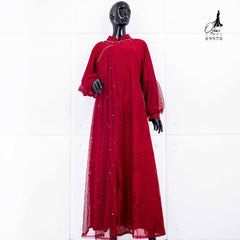 GAMIS BROKAT HARUKA OZIAS 09970 LD 105 I Gamis Fashion Muslimah I Gamis Wanita Cantik Panjang Santai