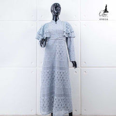 GAMIS OZIAS BROKAT BALIYA 09816 LD 105 I Gamis Kuliah Muslimah I Gamis Lyodra Nyaman Panjang