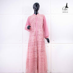 GAMIS OZIKO BROKAT IORA CEILO 09913 LD 105 dan LD 120 I Gamis Wisuda Wanita Muslimah I Gamis Kondangan Cantik Nyaman Pesta 2XL