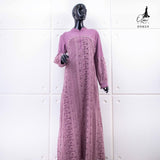 GAMIS OZIAS BROKAT KAGURA 09859 LD 105CM I Gamis Remaja Ngaji I Gamis Busui Friendly Muslim Panjang
