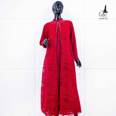 GAMIS OZIAS BROKAT HARUKA 3D 09870 I Gamis Ibu Dan Anak I Gamis Simpel Nyaman Panjang Muslim Dress