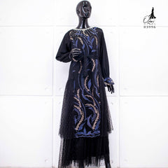 GAMIS OZIAS TILE IMPORT 03996 LD 105 I Gamis Rompi Wisuda I Gamis Kondangan Cantik Muslim Nyaman