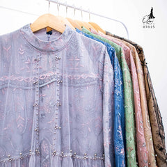 GAMIS OZIAS TILE 07015 LD 105 I Gamis Kondangan Wanita I Gamis Wisuda Remaja Nyaman Panjang