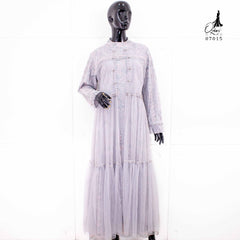 GAMIS OZIAS TILE 07015 LD 105 I Gamis Kondangan Wanita I Gamis Wisuda Remaja Nyaman Panjang