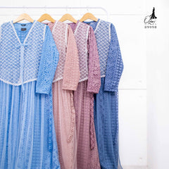 GAMIS OZIAS BROKAT FIMELA 09998 I Gamis Kondangan Pesta I Gamis Wisuda Cantik