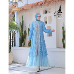 GAMIS OZIAS BROKAT FIMELA 09989 LD 105 I Gamis Fashion Muslimah Wanita Nyaman