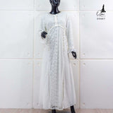 GAMIS OZIAS BROKAT KAGURA 09887 LD 105 I Gamis Remaja simpel I Gamis Elegant Busui Friendly Muslim Nyaman