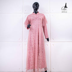GAMIS OZIKO BROKAT IORA CEILO 09912 LD 105 I Gamis Pesta Mewah I Gamis Wisuda Import Muslim Nyaman