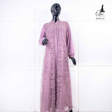 GAMIS OZIKO BROKAT IORA CEILO 09913 LD 105 dan LD 120 I Gamis Wisuda Wanita Muslimah I Gamis Kondangan Cantik Nyaman Pesta 2XL