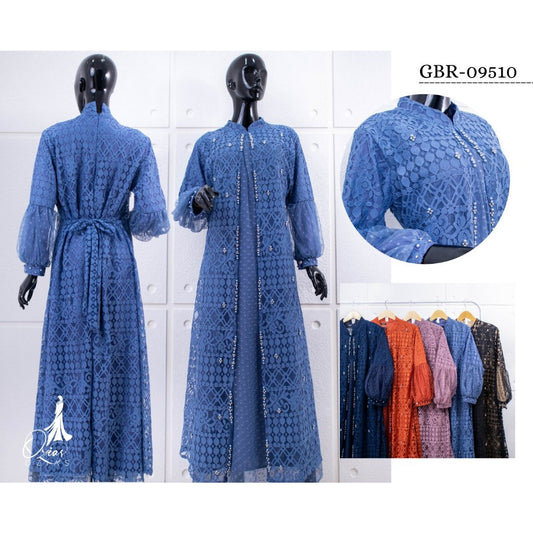 GAMIS OZIAS BROKAT FIMELA 09510 LD 105 I Gamis Wisuda Cantik Muslim Nyaman