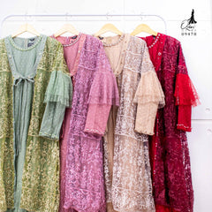 GAMIS OZIAS TILE PREMIUM 09478 LD 105 I Gamis Mewah Fashion I Gamis Remaja Muslimah Dress Nyaman