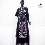 GAMIS OZIAS TILE IMPORT 03996 LD 105 I Gamis Rompi Wisuda I Gamis Kondangan Cantik Muslim Nyaman