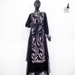 GAMIS OZIAS TILE IMPORT 03996 LD 105 I Gamis Rompi Wisuda I Gamis Kondangan Cantik Muslim Nyaman