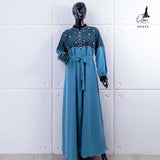 GAMIS OZIAS TILE SOPHIA 06441 LD 105CM I Gamis Pesta Simpel I Busana Muslimah Busui Friendly Fit Motif