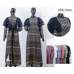 GAMIS OZIAS BROKAT BALIYA 09816 LD 105 I Gamis Kuliah Muslimah I Gamis Lyodra Nyaman Panjang