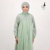 GAMIS OZIAS CERUTY COMBI BROKAT ARGYLIE 09863 LD 105 I Gamis Acara Formal I Fashion Wanita Hijab Muslim Panjang
