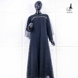 GAMIS OZIAS BROKAT FIMELA 09846 LD 105CM I Gamis Wisuda Muslimah I Dress Home Panjang Santai Nyaman Wanita