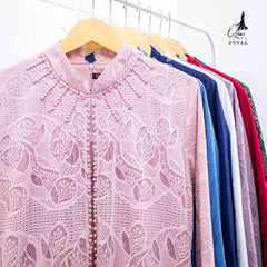 GAMIS OZIAS BROKAT 09946 LD 105 I Gamis Kondangan Fashion I Gamis Kondangan Busui Nyaman 2XL