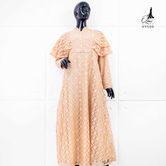 OZIAS BROKAT POLKA 09500 LD 105 I Gamis Fashion Muslimah I Gamis Remaja Kondangan Nyaman Panjang