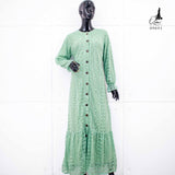 GAMIS OZIAS BROKAT MONICA 09691 LD 105 I Gamis Pengajian Dewasa I Busana Muslimah Busui Friendly Panjang Santai