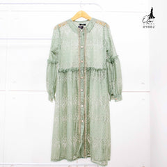 VEST OUTER OZIKO BROKAT MIDI FLORANCE 03882 LD 105 I Outer Cantik I Luaran Gamis