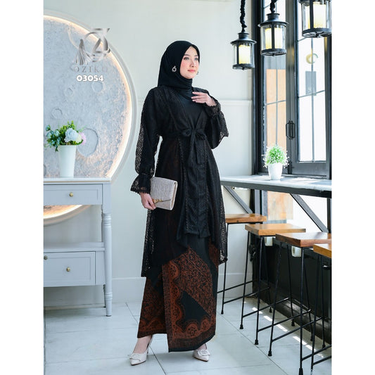 VEST OUTER OZIKO BROKAT MAURITIUS 03054 LD 105 I Outer Cantik I Luaran Mewah Wanita