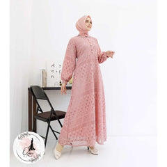 GAMIS OZIAS BROKAT BALIYA 09848 LD 105 I Gamis Busui I Fashion Muslimah Santai Nyaman