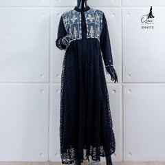 GAMIS OZIAS BROKAT ARABELLA 09873 LD 105 I Gamis Busui l Fashion Muslimah Nyaman Panjang 2XL