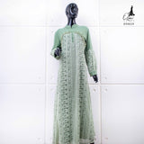 GAMIS OZIAS BROKAT KAGURA 09859 LD 105CM I Gamis Remaja Ngaji I Gamis Busui Friendly Muslim Panjang