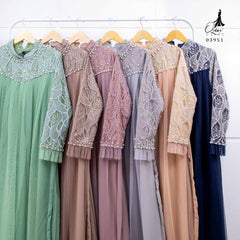GAMIS OZIAS CERUTY 03951 I Gamis Kondangan Import I Fashion Muslimah Nyaman Panjang