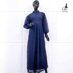 GAMIS OZIAS BROKAT IMPORT 09546 LD 105 I Gamis Kondangan Simpel I Gamis Remaja Cantik Fit Muslim Nyaman