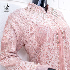 GAMIS OZIAS BROKAT HARUKA 3D 09870 I Gamis Ibu Dan Anak I Gamis Simpel Nyaman Panjang Muslim Dress