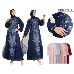 GAMIS OZIAS CEURTY 09648 LD 105 I Gamis Formal Remaja I Dress Muslimah Nyaman Panjang Wanita