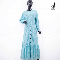 GAMIS OZIAS BROKAT MONICA 09691 LD 105 I Gamis Pengajian Dewasa I Busana Muslimah Busui Friendly Panjang Santai