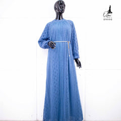 GAMIS OZIAS BROKAT BALIYA 09990 LD 105 I Gamis Kondangan Muslimah I Gamis Wisuda Cantik I Gamis Belt Mutiara Nyaman Panjang