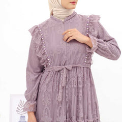 GAMIS OZIAS BROKAT 09935 LD 20 I Gamis Pesta Cantik I Gamis Wisuda 2XL