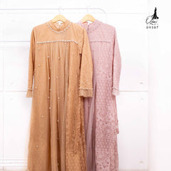 GAMIS OZIAS BROKAT 09387 LD 105 I Gamis Simpel Kondangan I Gamis Wisuda Remaja Motif Muslim Nyaman