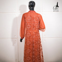 GAMIS OZIAS TILE NAMIRA 07135 LD 105 I Gamis Tile Bordir Premium I Gamis kondangan