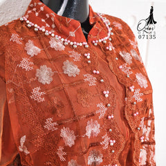 GAMIS OZIAS TILE NAMIRA 07135 LD 105 I Gamis Tile Bordir Premium I Gamis kondangan