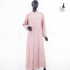 GAMIS OZIAS BROKAT 09387 LD 105 I Gamis Simpel Kondangan I Gamis Wisuda Remaja Motif Muslim Nyaman