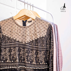 GAMIS OZIAS BROKAT 09616 LD 105 I Gamis Pesta Kondangan I Fashion Muslimah Nyaman Panjang Santai Fit