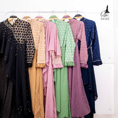 GAMIS OZIAS CERUTY POLKA 09182 I Gamis Pesta 10 in 1 I Gamis Muslimah Nyaman Panjang