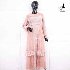 GAMIS OZIAS BROKAT 09616 LD 105 I Gamis Pesta Kondangan I Fashion Muslimah Nyaman Panjang Santai Fit