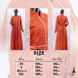 GAMIS OZIAS BROKAT FIMELA 09465 LD 80 95 105 120 I Gamis Fashion Muslimah Anak I Gamis Lebaran Busui Friendly 2XL