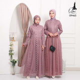 GAMIS OZIAS BROKAT FIMELA 09465 LD 80 95 105 120 I Gamis Fashion Muslimah Anak I Gamis Lebaran Busui Friendly 2XL