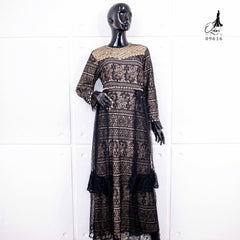 GAMIS OZIAS BROKAT 09616 LD 105 I Gamis Pesta Kondangan I Fashion Muslimah Nyaman Panjang Santai Fit