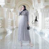 GAMIS OZIAS TILE 07115 LD 105 I Gamis Tile Bordir I Gamis Pesta