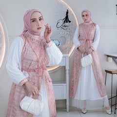 GAMIS OZIKO TILE 07215 LD 105 I Gamis Kondangan Mewah I Gamis Tile