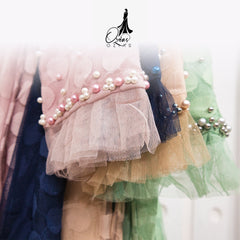 GAMIS OZIAS BROKAT POLKA PREMIUM 08333 LD 105 & LD 120I Gamis Kondangan Cantik I Gamis Wisuda Remaja Nyaman Panjang